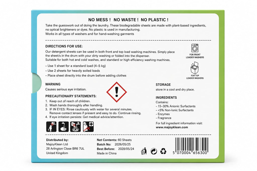 5in1 Concentrated Laundry Detergent Sheets