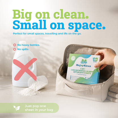 5in1 Concentrated Laundry Detergent Sheets